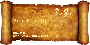 Visi Gizella névjegykártya